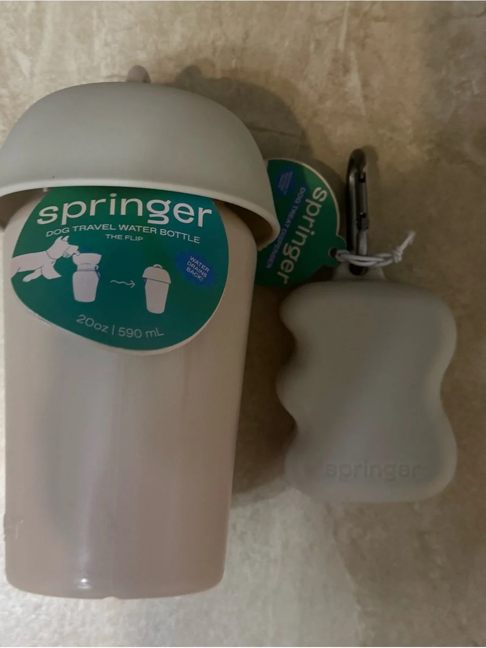 Springer Flip Dog Travel Bottle & Treat Dispenser